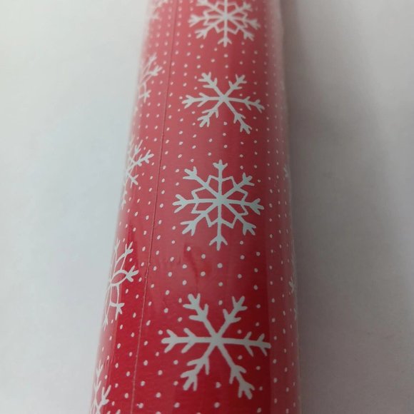 Vintage ConTact Brand Self Adhesive Plastic Shelf Liner Roll Red Snowtime 1986 - Picture 3 of 9